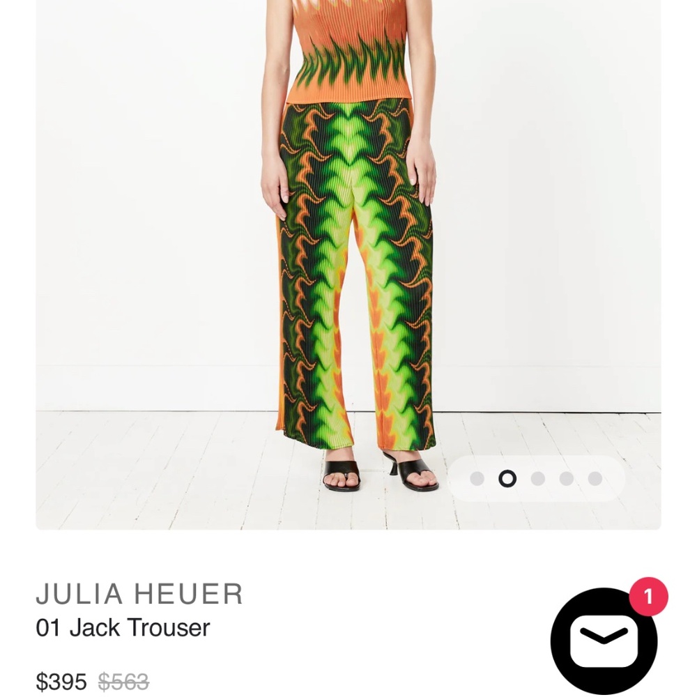 Julia Heuer 01 Jack Trouser Orange/Black/Green (Rare, Deadstock) - Picture 2 of 5